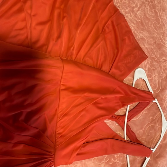 Burnt orange prom, wedding, party dress - Picture 1 of 2